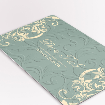 Embossed card