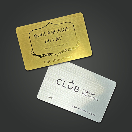 Imitation metal card